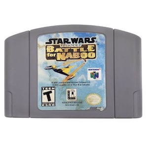 Star Wars: Episode I Battle for Naboo - gra z 1996 r. - na konsole N64 - działający kartridż / pakiet gry - region NTSC lub PAL - świetny stan