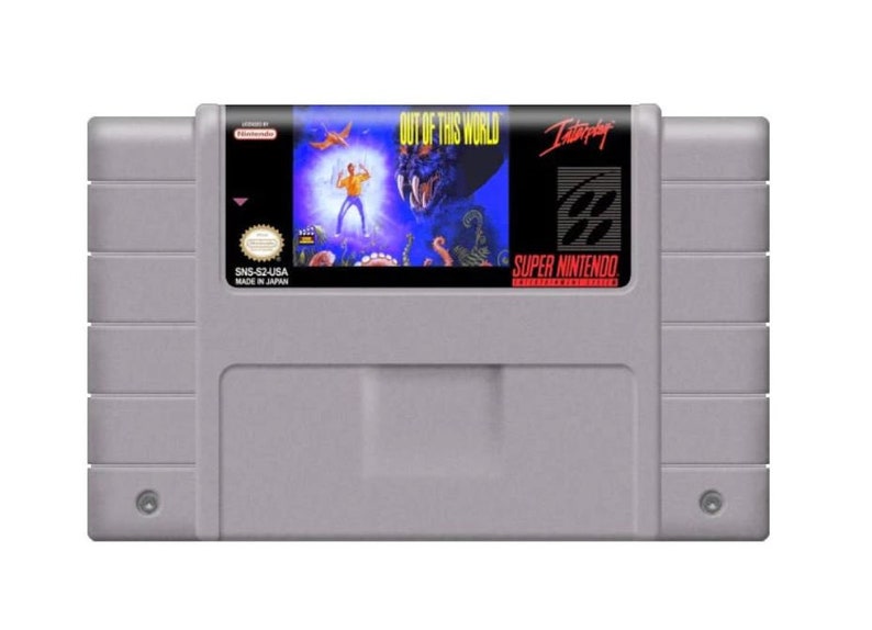 Out of this World for SNES consoles working cartridge NTSC or PAL region Fantastic condition // role-playing game image 1