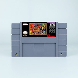 Romance of the Three Kingdoms iii: Dragon of Destiny - na konsolę SNES - działający kartridż - tylko NTSC - fantastyczny stan