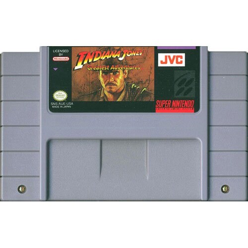 Indiana Jones: Greatest Adventures for SNES Console working cartridge  NTSC or PAL region Fantastic condition