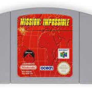 ミッション: インポッシブル - N64 コンソール用 - 動作カートリッジ / ゲーム パック - NTSC または PAL リージョン - 良好な状態