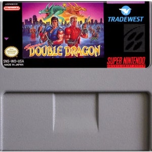 Super Double Dragon - na konsole SNES - działający kartridż - region NTSC lub PAL - fantastyczny stan // gra fabularna