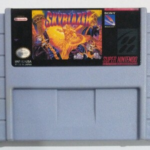 Sky Blazer - do konsoli SNES - działający kartridż - region NTSC lub PAL - fantastyczny stan