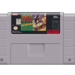Jungle Strike - na konsole SNES - działający kartridż - region NTSC lub PAL - fantastyczny stan // gra fabularna