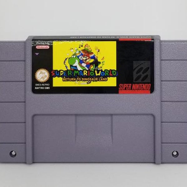 Super Mario World: Return to Dinosaur Land - for SNES Console - working cartridge - NTSC or PAL region - Fantastic condition