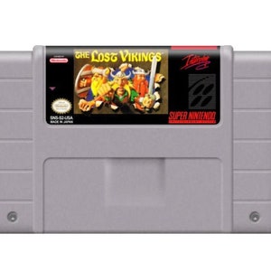 The Lost Vikings - na konsole SNES - działający kartridż - region NTSC lub PAL - fantastyczny stan // gra fabularna