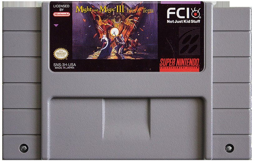 Might and Magic Iii: Isles of Terra - for SNES Console Might and Magic Iii: Isles of Terra - for SNES Console