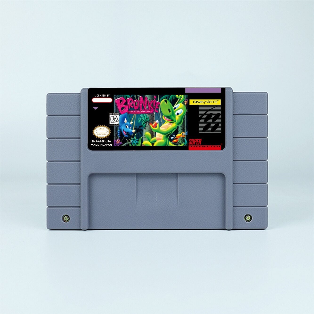 Bronkie: The Bronchiasaurus - for SNES Console - working cartridge - NTSC or PAL region - Fantastic conditio