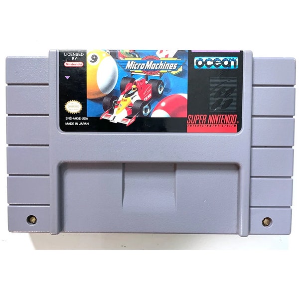 Micro Machines - for SNES Console - working cartridge - NTSC or PAL region - Fantastic condition
