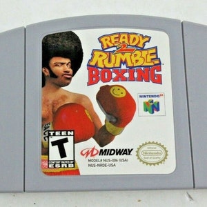 Ready 2 Rumble Boxing - N64 コンソール用 - 動作カートリッジ / ゲーム パック - NTSC または PAL リージョン - 良好な状態