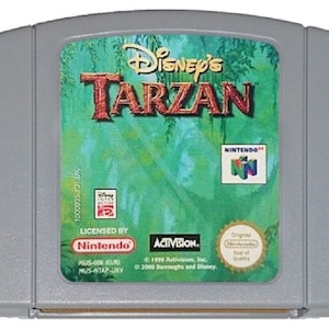 Tarzan - for N64 consoles - working cartridge / game pak - NTSC or PAL region - Great condition