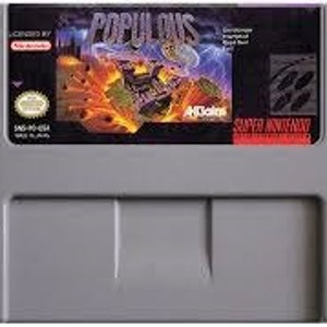 Populous - na konsole SNES - działający kartridż - region NTSC lub PAL - fantastyczny stan // gra fabularna