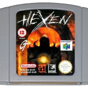 Hexen - do konsol N64 - działający kartridż / pakiet gier - region NTSC lub PAL - doskonały stan