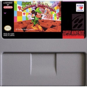 Mickey’s Ultimate Challenge - for SNES Console- working cartridge - NTSC or PAL region - Fantastic condition