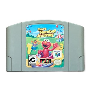 エルモのナンバージャーニー - N64 コンソール用 - 動作カートリッジ / ゲームパック - NTSC または PAL リージョン - 良好な状態