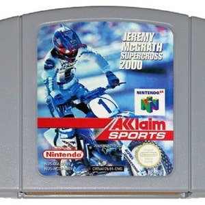 Jeremy McGrath Supercross 2000 - na konsole N64 - działający kartridż / pakiet gry - region NTSC lub PAL - doskonały stan