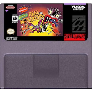 ああああ!! リアルモンスター - SNES コンソール用 - 動作するカートリッジ - NTSC または PAL リージョン - 素晴らしい状態
