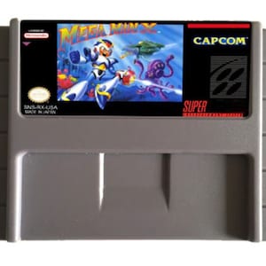 Mega Man X - for SNES consoles - working cartridge - NTSC or PAL region - Fantastic condition // role-playing game