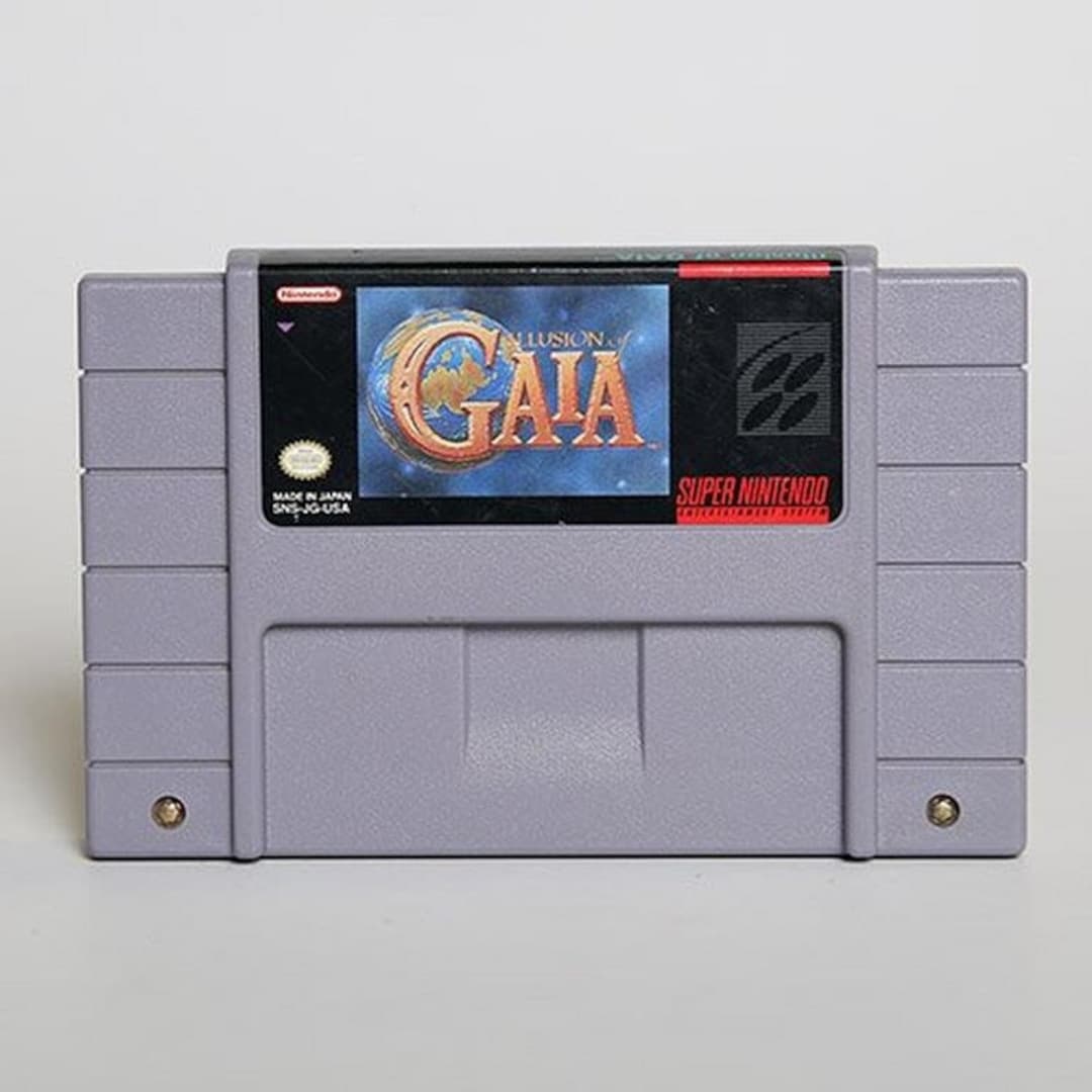 Illusion of Gaia for SNES Consoles Working Cartridge NTSC or PAL Region Fantastic Condition