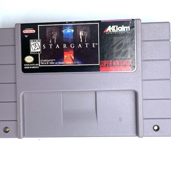 Stargate - for SNES Console - working cartridge - NTSC or PAL region - Fantastic condition