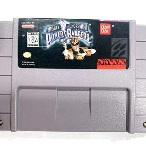 Mighty Morphin Power Rangers: The Movie - na konsolę SNES - działający kartridż - region NTSC lub PAL - fantastyczny stan