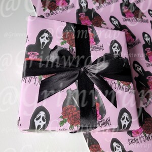 Scream, It's Your Birthday Grimwrap | Horror Movie Wrapping Paper ...