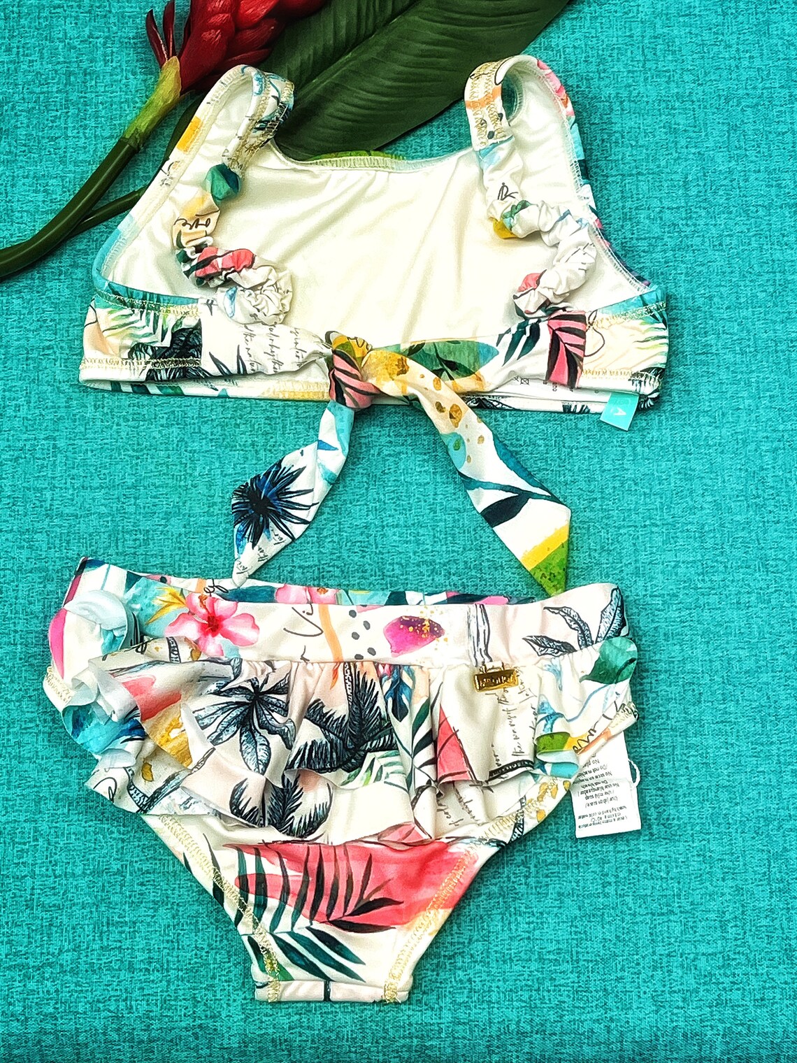 Aqua Girls' Swim Set by Milonga Beachwear Etsy Australia