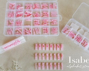 Isabel Alphabet Stamp - cake / cookie fondant stamp, cake decorating supply, fondant stamp, cake embosser stamp, letter press set Active