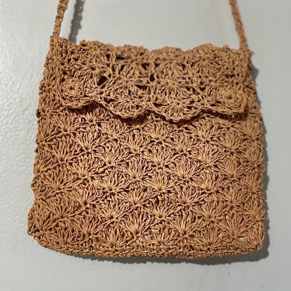 Straw Crossbody Bag Etsy