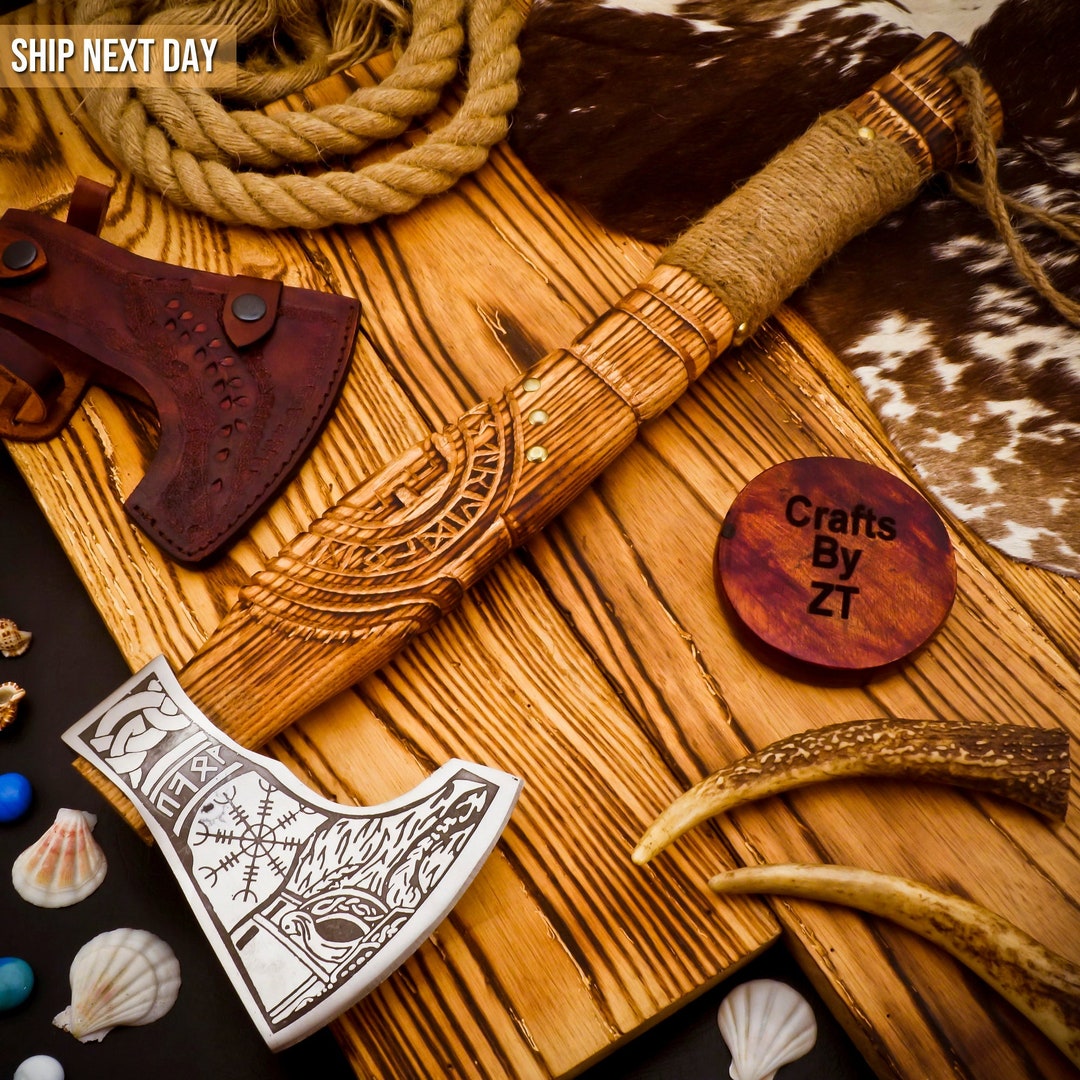 Axe Viking Axe Throwing Axe Hand Axe Bearded Axe Bushcraft Axe