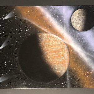 Planet and Moon Paintings Collection #1
