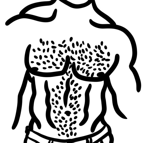 Hairy Chest Etsy