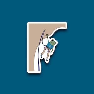 Lead Climber Frog | Vinyl Waterproof Sticker