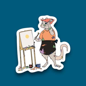 Painter Rat | Waterproof, Weatherproof, Vinyl Sticker