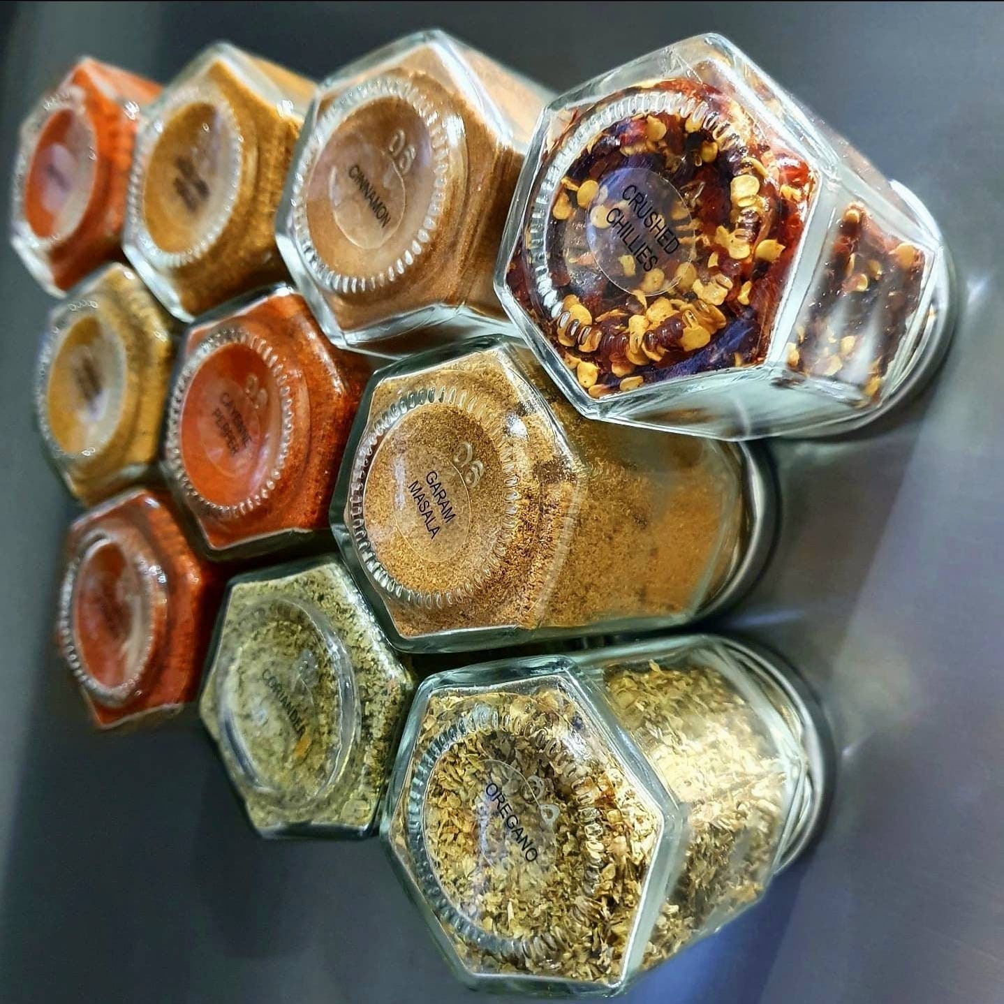 Magnetic Spice Jars Etsy UK