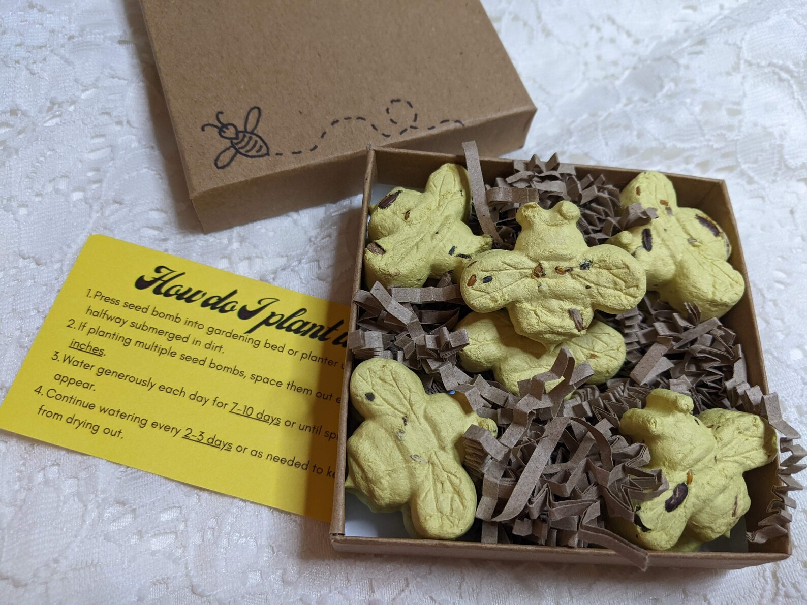 Save the Bees Set of 10 Wildflower Seed Bombs Seed Balls Etsy