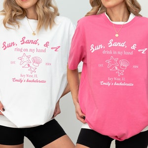 Beach Bachelorette Party Shirts, Custom Bachelorette Shirt, Custom Beach Bachelorette, Personalized Bachelorette Shirt, Florida Bachelorette