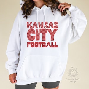 Retro Kansas City Sweatshirt, Kansas City Football Hoodie, Kansas City Gift, Trendy Kansas City Sweatshirt, Kansas City Football Sweater
