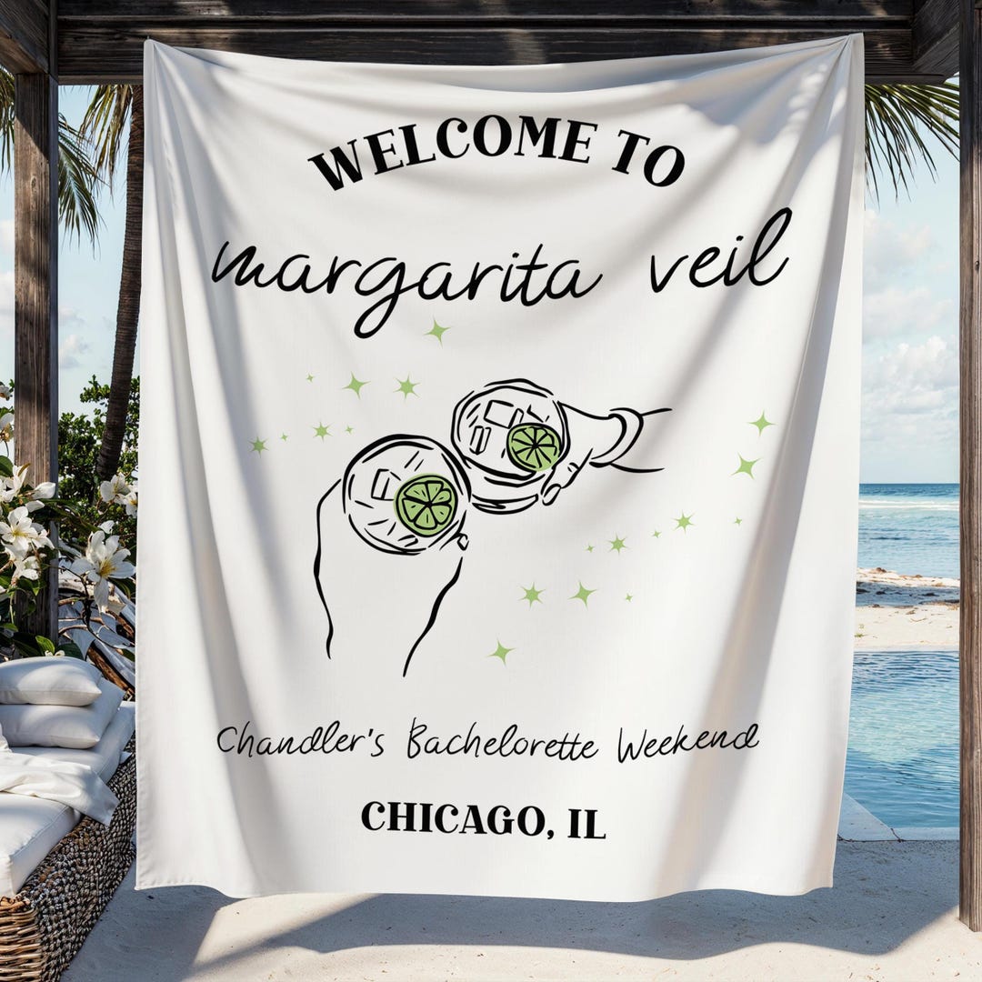 Margarita Veil Bachelorette Tapestry, Margarita Veil Bachelorette ...