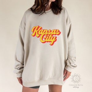 Kansas City Sweatshirt, Retro Kansas City Crewneck, Kansas City voetbalshirt, Kansas City Gift, KC Football Sweatshirt, Kansas City Shirt