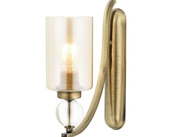 Antique Coating Lighting - Honey Color Glass Sconce - Modern Wall Sconce