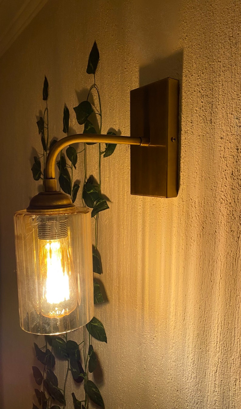 Gold Wall Sconce Lighting Retro Wall Sconce Antique Sconce Etsy