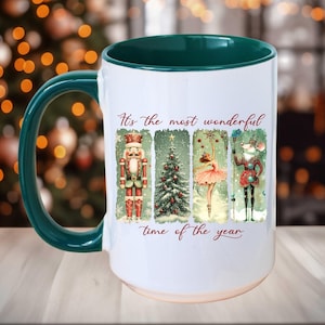 Nutcracker Suite Coffee Mug, Christmas Ballet Mug, Ballet Lovers Mug