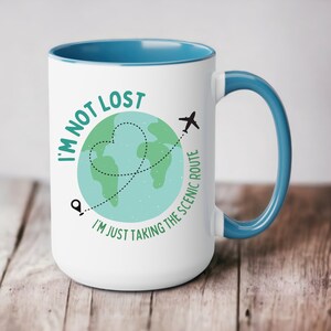 Love For Travel Coffee Mug, Adventure Mug, Travel Enthusiast Gift