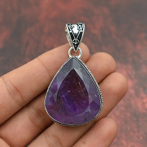 Exquisite Ametrine Pendant, Gemstone Pendant, Purple Pendant, 925 Sterling Silver Jewelry, Anniversary Gift, Pendant For Her