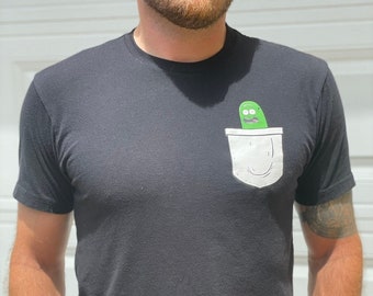 Pickle Rick Pocket Shirt | Etsy