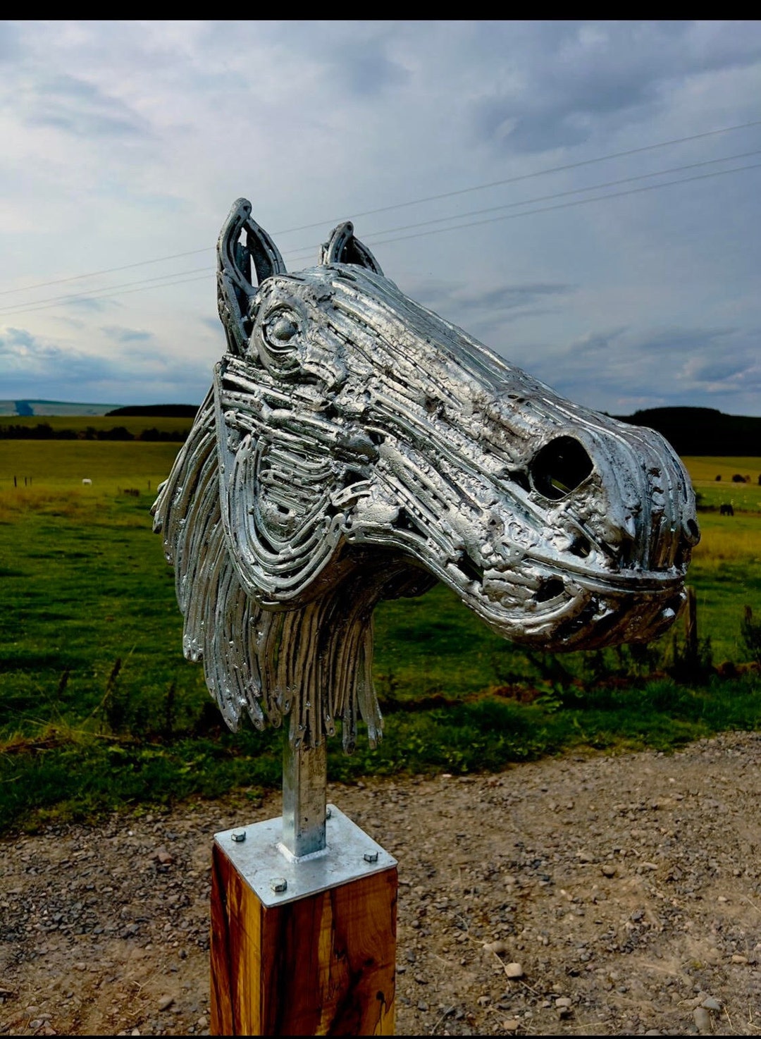 Horses Head Sculpture Etsy