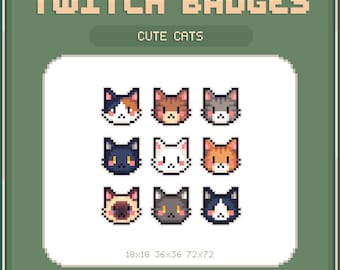 Black Cat Pixel Art Emotes, for Twitch/discord - Etsy
