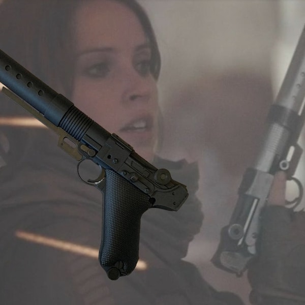 Jyn Erso A-180 Blaster Raw 3D Print 1:1 Scale for Cosplay / Prop / Collectable