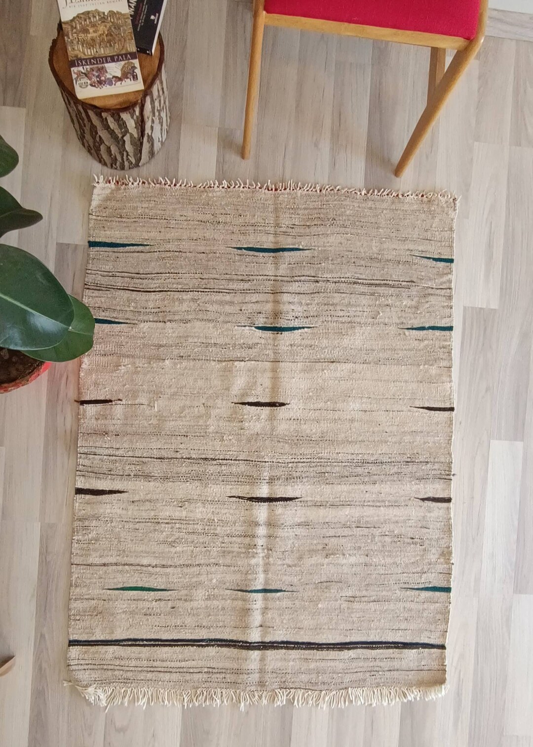Old Turkish Rug Vintage Turkish Rug White Vintage Rug Small Moroccon ...